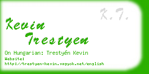 kevin trestyen business card
